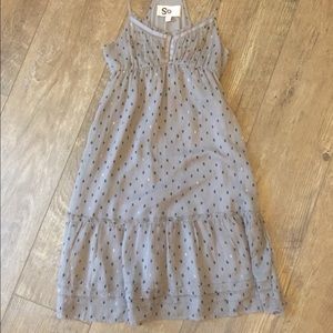 Grey polka dot sundress